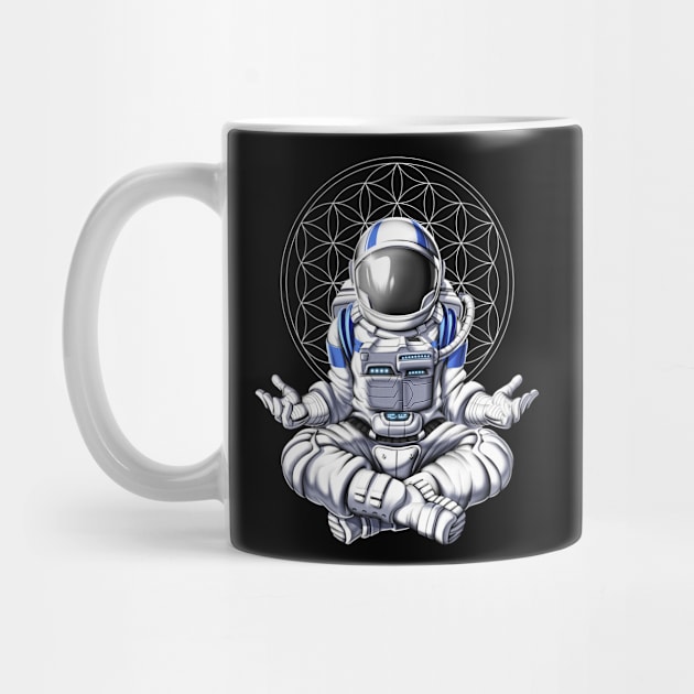 Astronaut Zen Yoga by underheaven